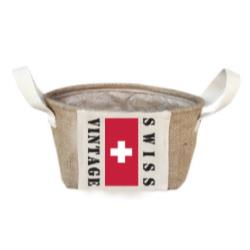 【JUTE】ミニジュートバスケット <Swiss> JBM-003