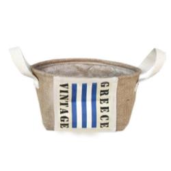 【JUTE】ミニジュートバスケット <Greece> JBM-004
