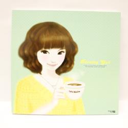 【Dorothyシリーズ】正方形無地ノート <ブルー>　BGN-004